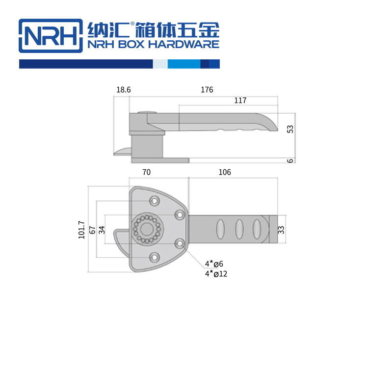 304不鏽鋼工業把手卡扣五金鎖扣5756